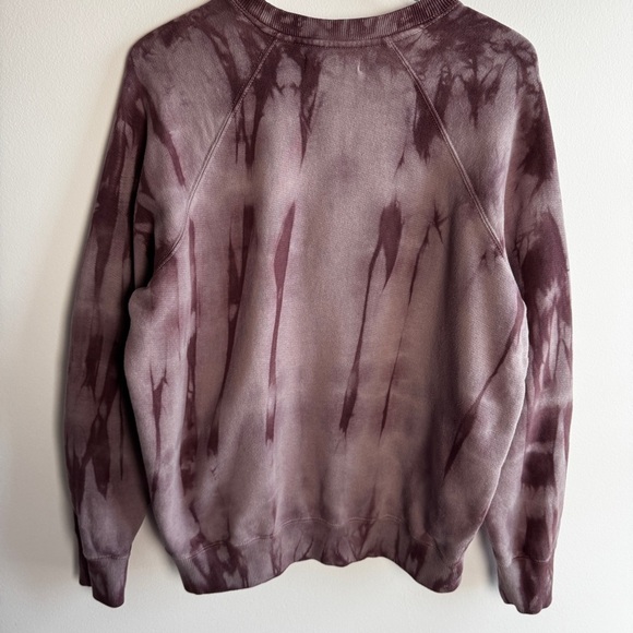 Spiritual Gangster x Peloton size M Purple Tie-Dye Raglan Crewneck Sweatshirt - Picture 6 of 6